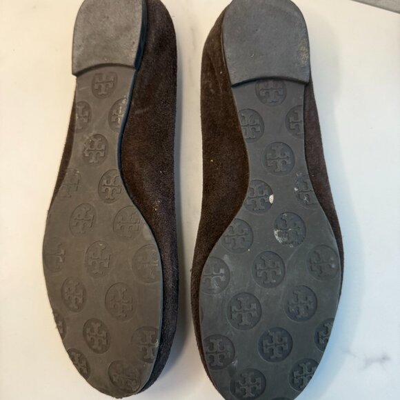 Vintage Tory Burch Reva Ballet Flats Brown 7.5 - Picture 2 of 2
